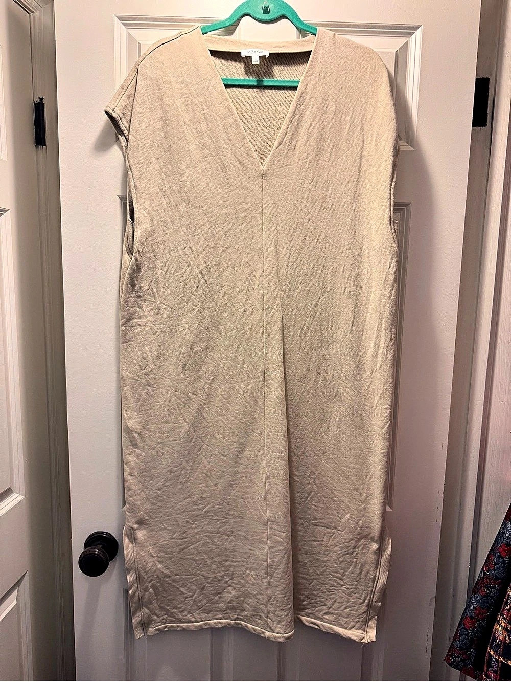Haven Well Within Maxi Dress in Beige Size Large Like New
